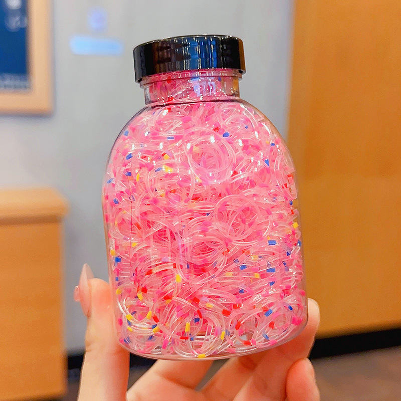 Banda de goma desechable para bebés banda de pelo de alta elasticidad para niños Niñas diadema de color caramelo fuerte tirón constantemente cuerda de pelo accesorios para el cabello