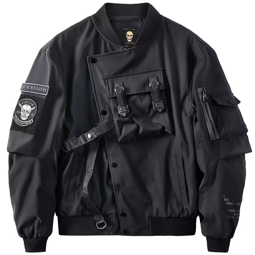 Men's clothing heavyweight bomber jacket men's large size functional jacket workwear Korean style trendy baseball uniform trendy brand_voghion.com