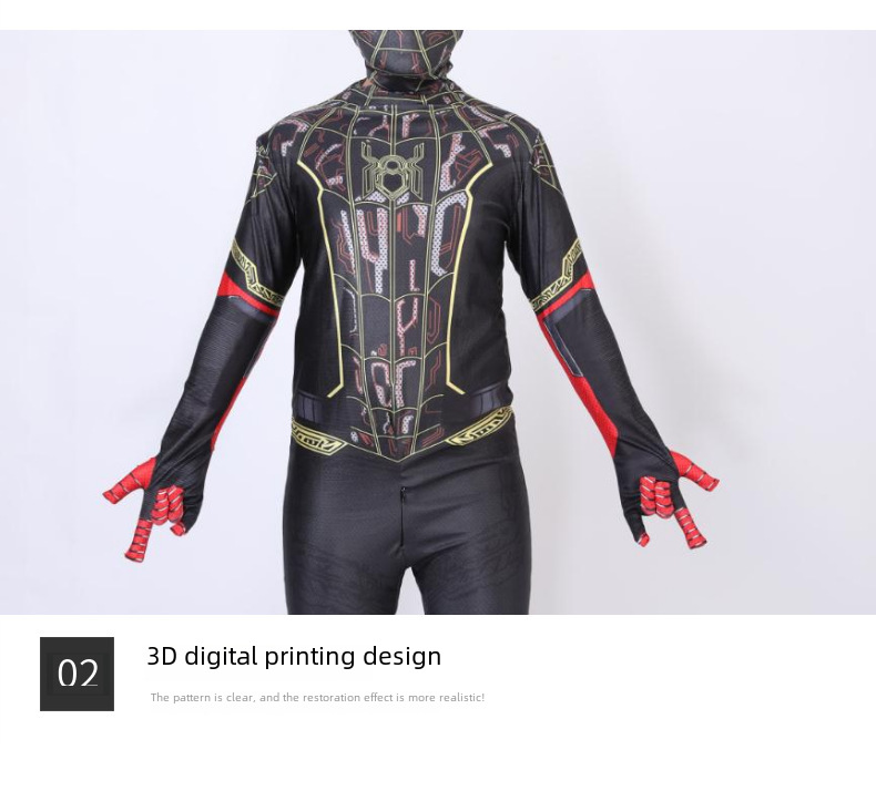 Miles Spider-Man Tight Bodice Expedition Iron Man Male cosplay Speed Halloween Kids Set