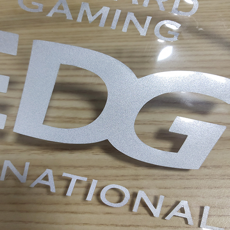 新款PET透明底刻字反光膜个性车贴汽车拉花贴纸材料 广告级反光膜