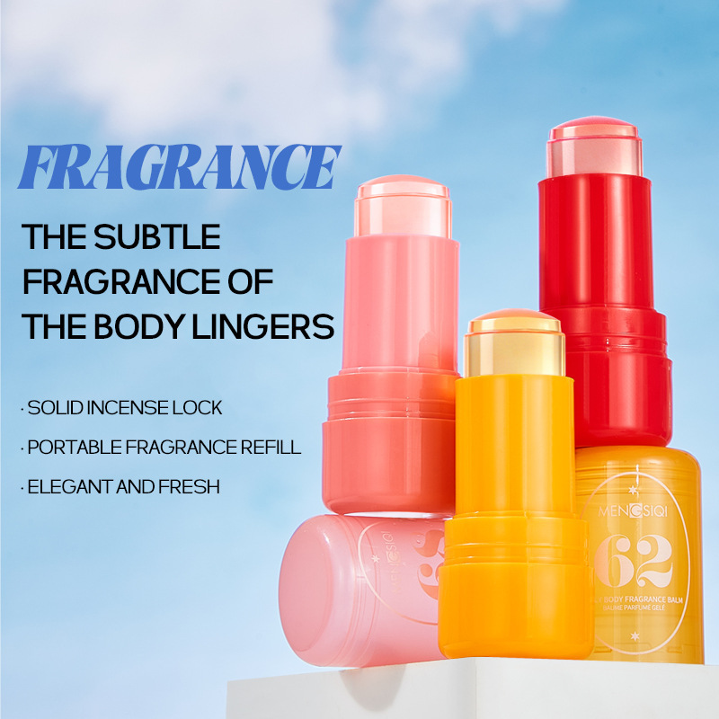 Mengsiqi Jelly Deodorant Light Fragrance Pseudo-Body Fragrance Cross-Border Cosmetics Balm Long-Lasting Fragrance Wholesale Manufacturer