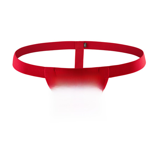 Men's Sexy Soft High-Elastic Silicone Ring Low-Waist Thong Underwear Temptation Erotic Ring Single Briefs Cross-Border Exclusive