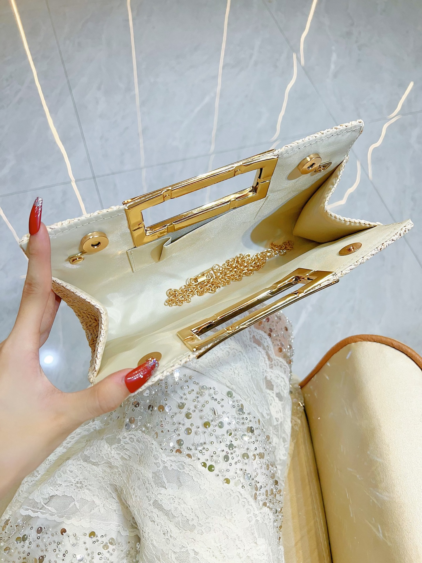 New Cross-Border Woven Handbag Clutch Straw Fashion Simple Crossbody Hot-Selling Women's Bag Large Capacity_voghion.com