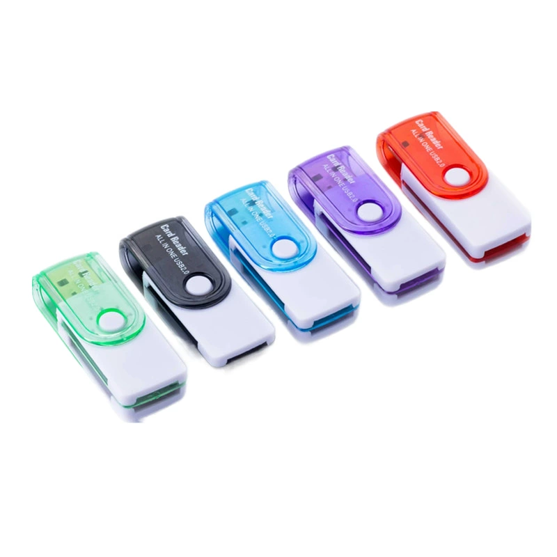 Заводской опт multifunctional large rotating wooden reader card reader more four -in -one card reader supports TF/SD/M2/MS