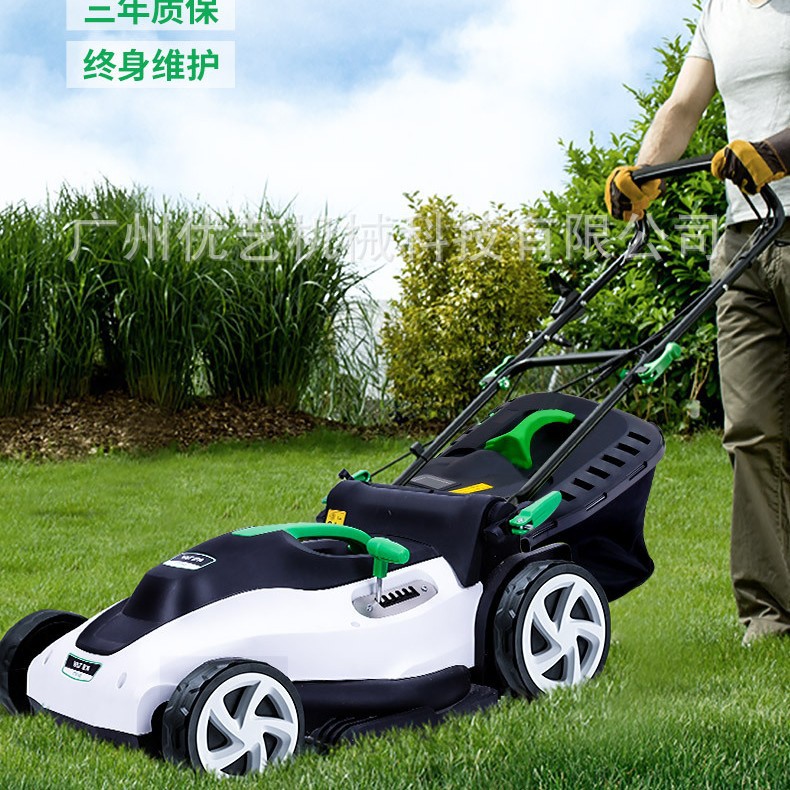 亚特YT5148型手推式草坪机除草机修剪机 1800W大功率电动草坪机