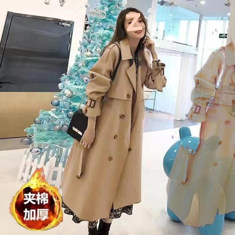 今年流行风衣2025新款秋装坠感中长款外套女过膝气质女神范英伦风|undefined
