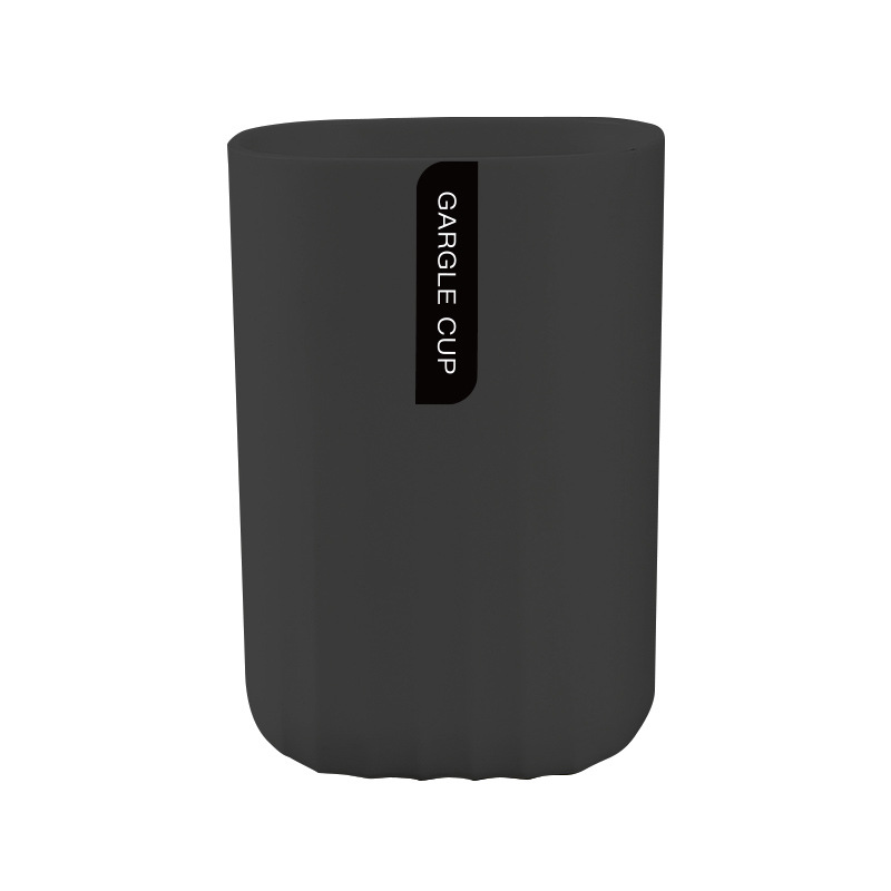 Sencillo Estilo nórdico cepillo de dientes taza baño color sólido onda patrón plástico cepillo de dientes almacenamiento taza de lavado simple enjuague bucal taza