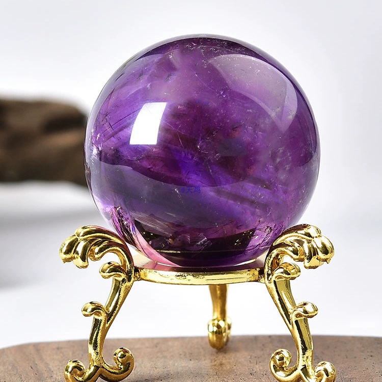 Uruguay Amethyst Ball Ornament Pure Raw Mineral Crystal Ball Seven-Star Array Home Entrance Recruitment Feng Shui Ball