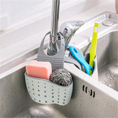 Thickened Faucet Storage Basket Adjustable Button-Type Bathroom Storage Bag Sink Organizer Wholesale