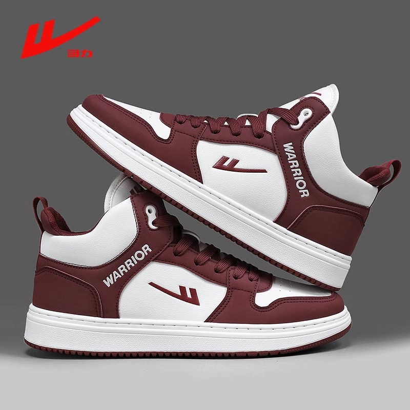 Zapatillas retro de suela gruesa con bloques de color rojo, transpirables y cómodas, zapatillas de moda unisex para parejas.
