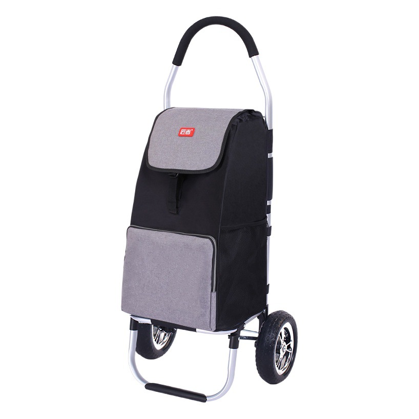 Shopping cart small trolley folding trailer portable shopping cart lightweight trolley home delivery artifact trolley cart