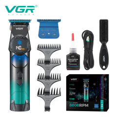 VGR946跨境电动理发器专业油头雕刻数显刀头可局部制冷降温电推剪
