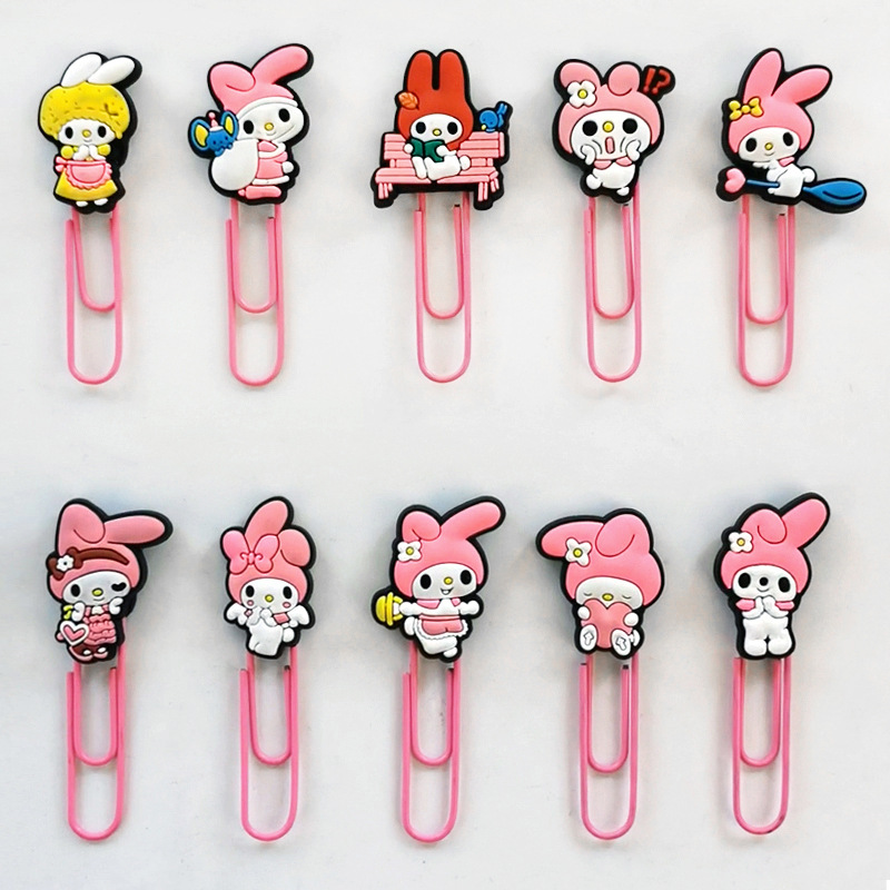 Círculos de dibujos animados metales de color clips marcadores de estudiantes de oficina clips pin papelería de oficina