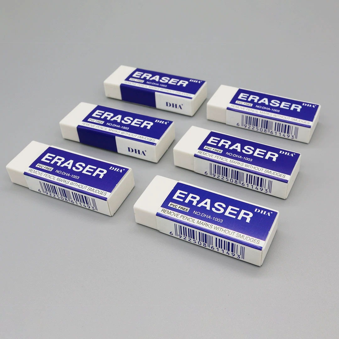 Eraser, teaching stationery for students for office, white set