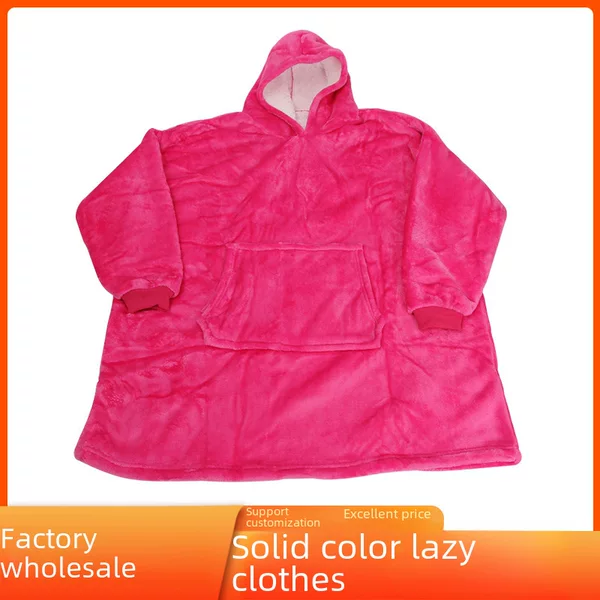 TV New Men's and Women's Lazy Pullover TV Blanket Outdoor Cold Clothes Hooded Fleece Warm Clothes Outdoor Sweater