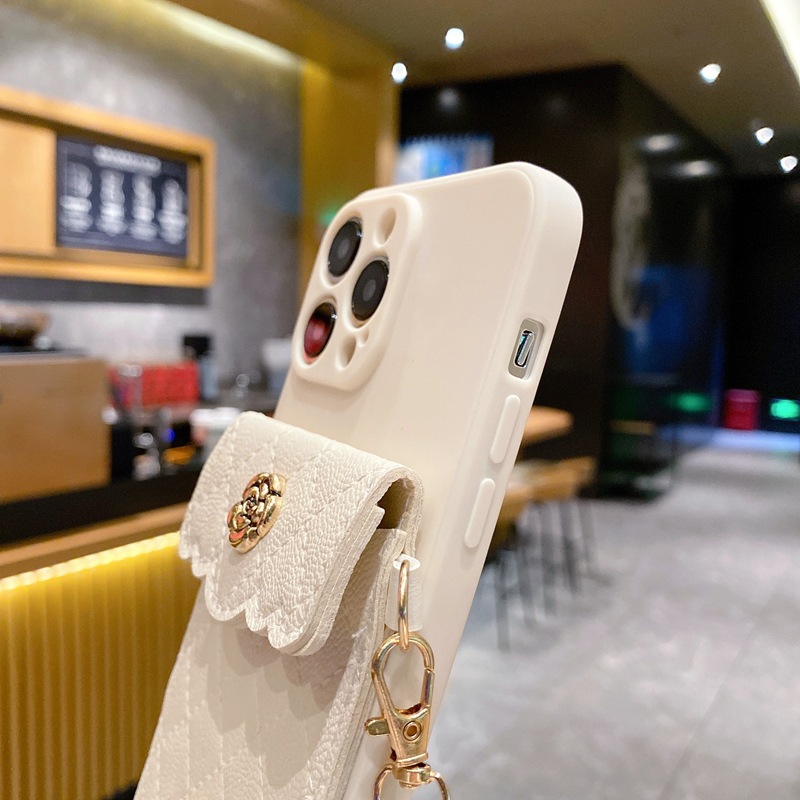 Cover telefono camelia con tracolla per iphone pro max plus_voghion.com