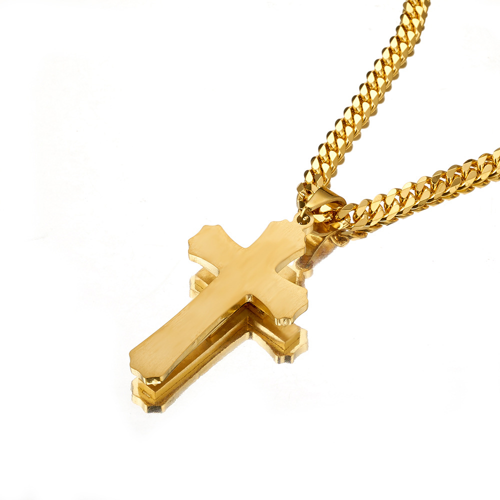 20g Weight 304 Stainless Steel Pendant Material Zircon Inlay Material Pendant Necklace Classification 304 Stainless Steel Chain Material 1 Piece Quantity Holiday, Daily Occasion 304 Stainless Steel Material Cross Pattern Unisex Gender Inlay Design Basic, Modern Style, Classic Style Style Basic Modern Style Classic Style Cross 304 Stainless Steel Inlay Zircon Unisex Pendant Necklace 9