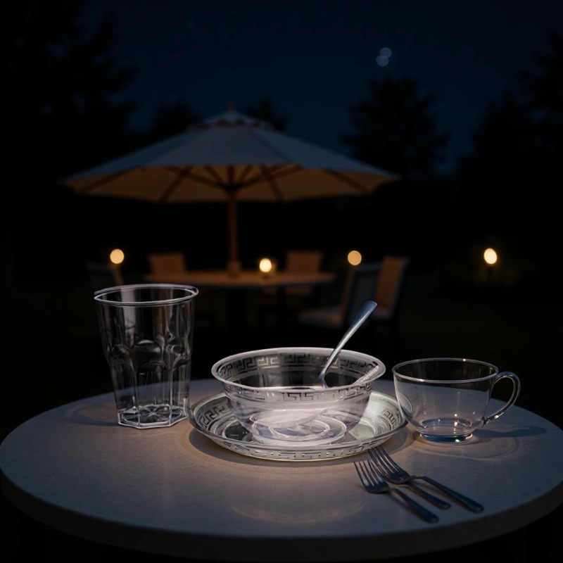 八角杯亮姿一次性水杯加厚硬质透明耐高温杯子200ml工厂批发亮姿