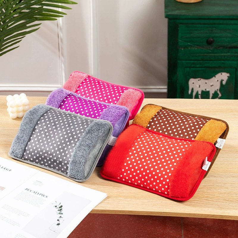 跨-border special rechargeable hot water bags for foreign trade plug-in handheld bags with velvet double plugs in the whole box to recharge