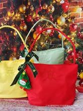 圣诞节礼品袋平安夜礼物苹果包装盒儿童糖果手提帆布袋团购定.制