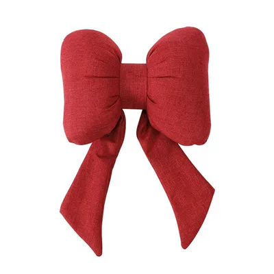 Car Headrest Neck Pillow Waist support - red-ribbon-bow-waist-support