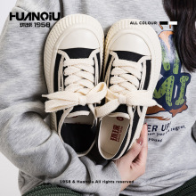 环球2025年新款复古帆布鞋女布鞋休闲港风小白鞋女鞋透气百搭女款