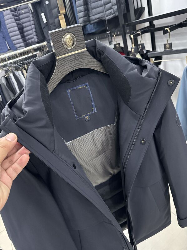 【海家】冬款 鸭绒工装连帽工装风 连帽舒适撞色字母羽绒服4Y050A|undefined