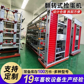 全自动大层叠蛋鸡笼鸡舍捡蛋机自动捡蛋集蛋鸡笼设备航车式喂料机