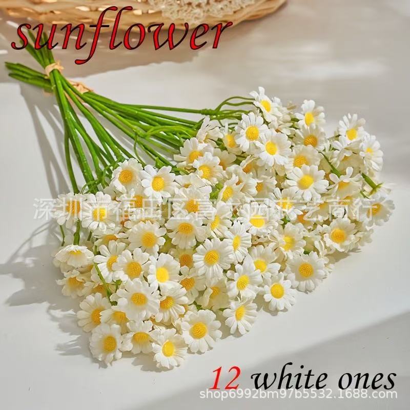 Cross-Border Daisy Artificial Flowers, Living Room Decorations, Green Plant Decorations, Chamomile Dried Bouquets, Flower Arrangements, Table Flower Decorations