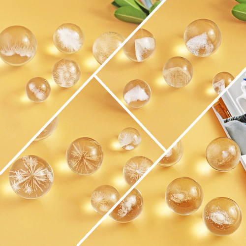 Unnatural white ghost crystal loose beads pyramid white crystal clear glass beads diy pendant accessories wholesale