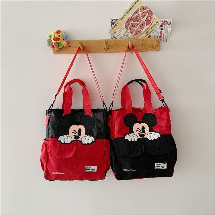 Cross-border Korean-style ins cute girl bag for school season new students make up a missed lesson cartoon Mickey single shoulder messenger bag