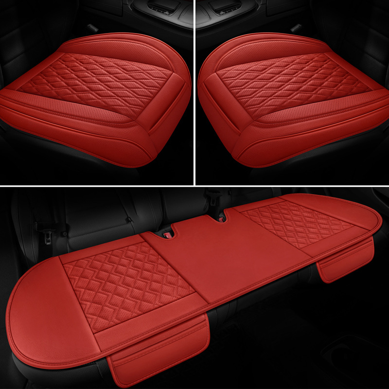 국경 간 나파 가죽 작은 3 피스 자동차 쿠션 싱글 쿠션 오피스 등받이 인테리어 용품 없음 전체 포함 시트 커버