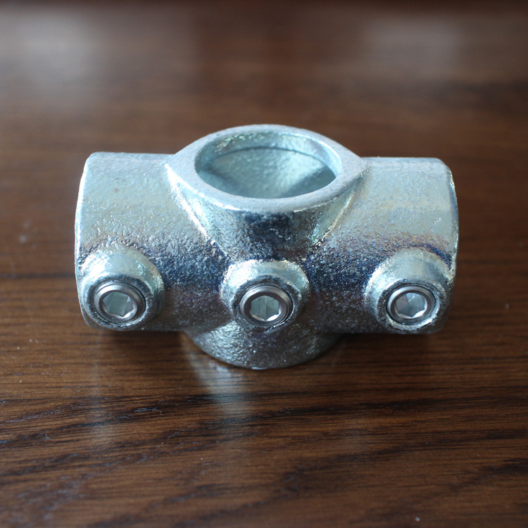 快装护栏连接件配件多种尺寸施工热镀电镀锌临时钢管接头厂家供应