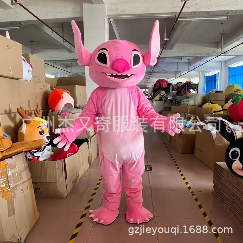 史迪仔动漫人偶服卡通服装玩偶舞台道具行走人偶公仔服装扮头套