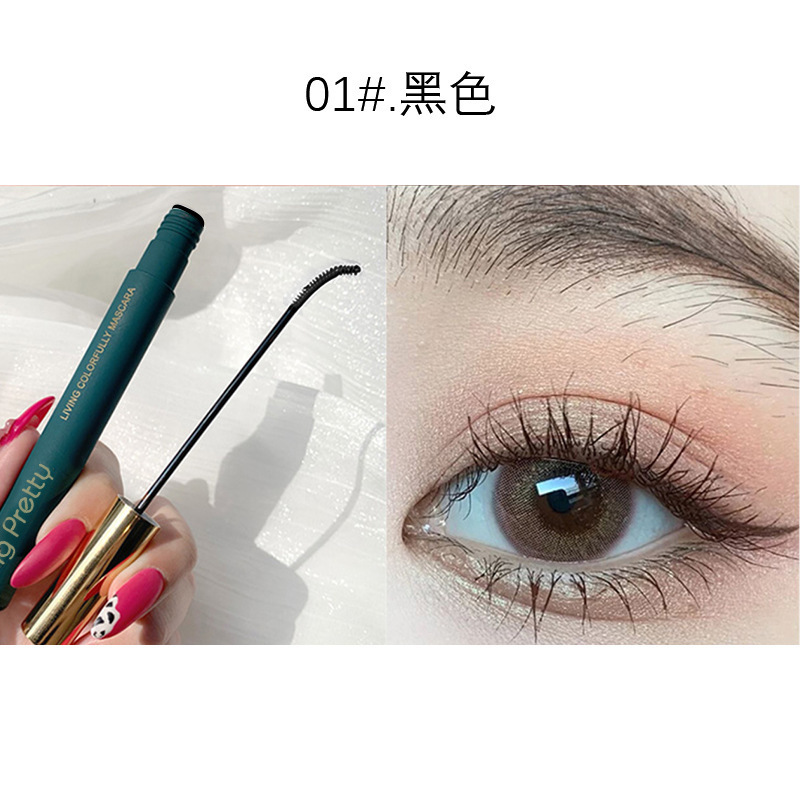 爆款彩色睫毛膏防水防汗纤长卷翘细刷头浓密超长不晕染持妆|undefined
