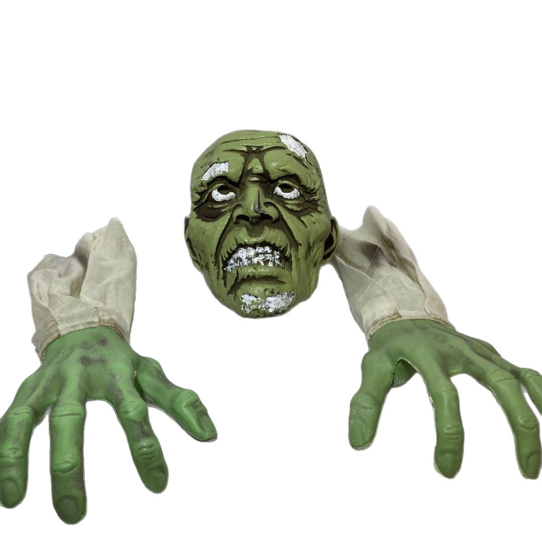 Fabricantes de Halloween guantes de cráneo adornos accesorios de inserción de bares de casas embrujadas decoración de esqueleto