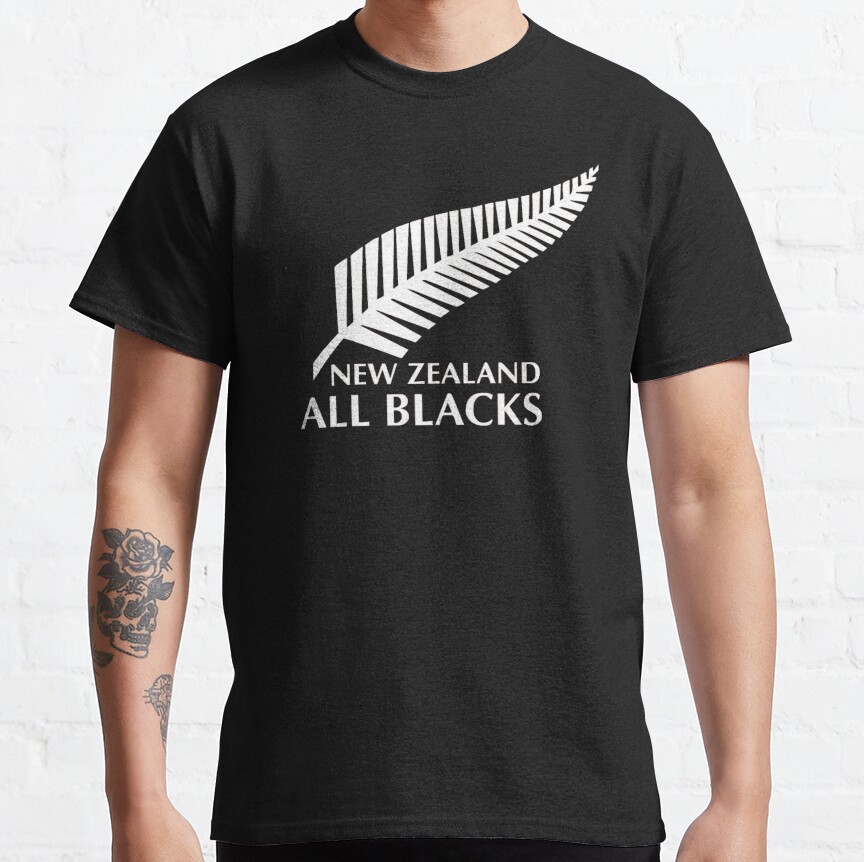 All Blacks Rugby T-Shirt Black T Shirt Man Clothes