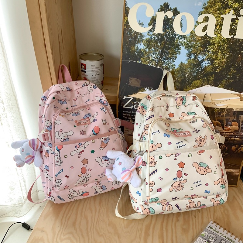 Mochila de dibujos animados lindo coreano ins Harajuku ulzzang mochila escolar de niña suave japonesa mochila de niña de gran capacidad marea