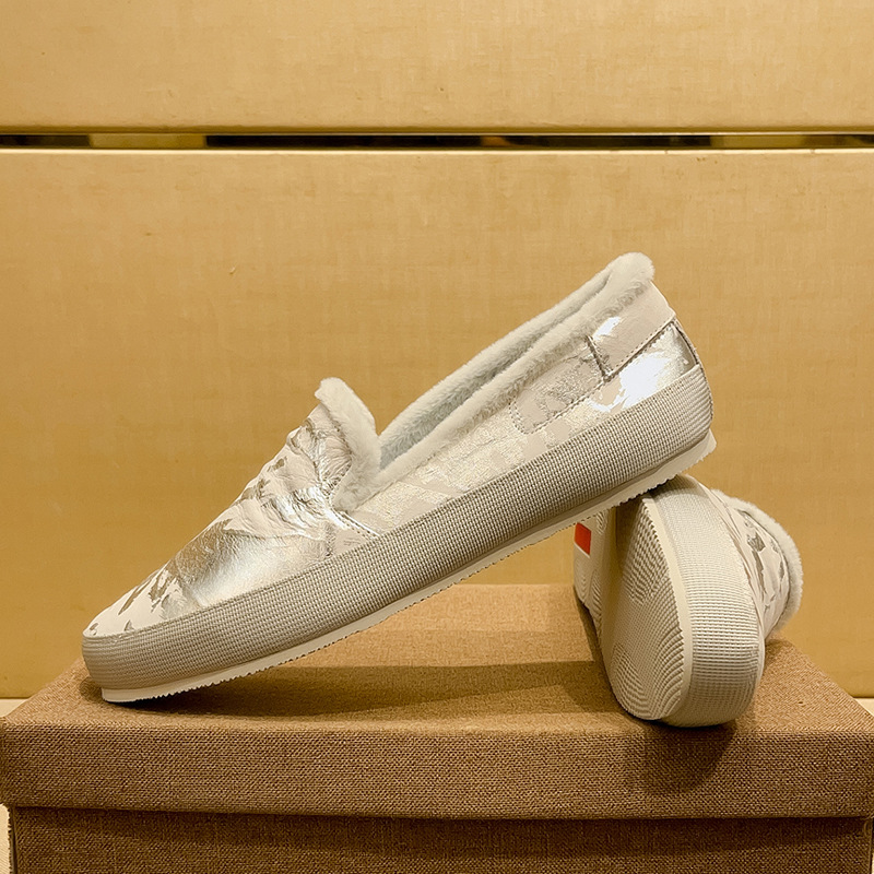 Men's Winter Fleece-lined Leather Loafers Comfortable Casual Shoes_voghion.com