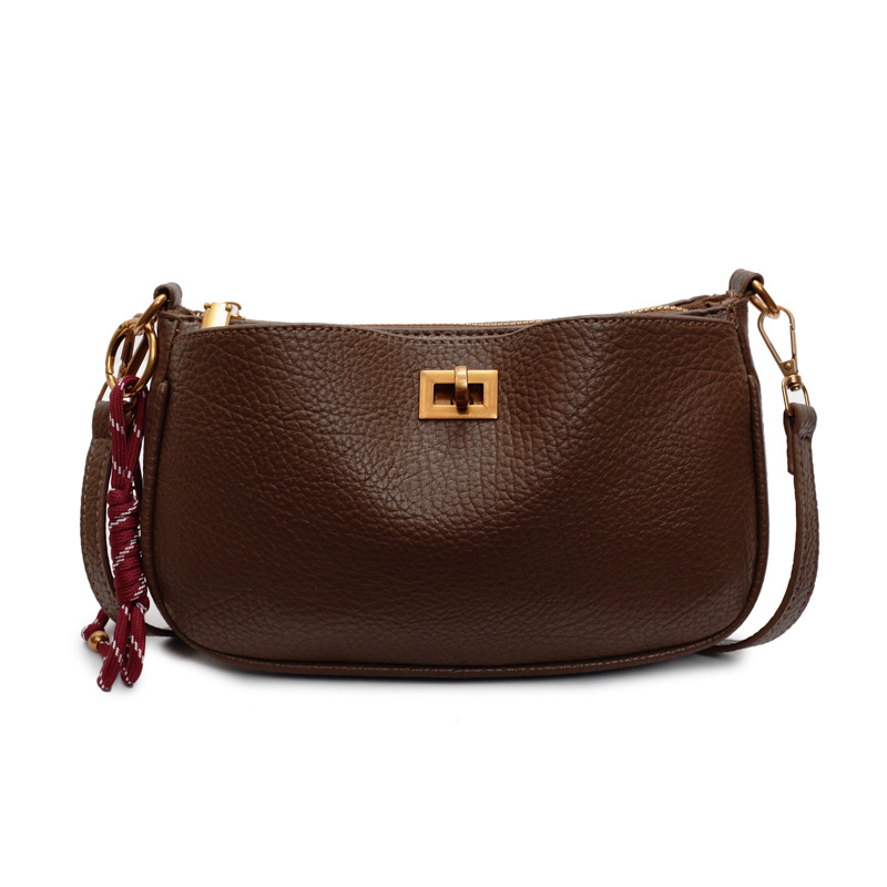 Bolso de explosión de comercio exterior para mujeres 2025 nuevo estilo universal retro de alta sensación bolso de hombro de moda universal bolso de hombro