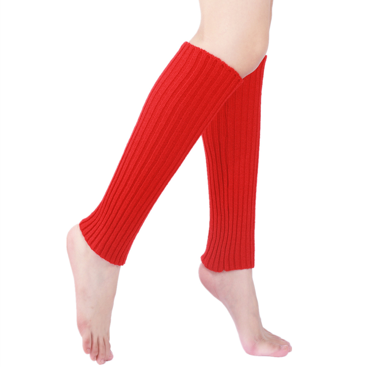 Women's Knitted Leg Warmers Versatile Multi-colour Winter Accessory_voghion.com