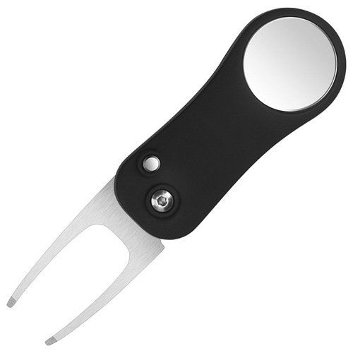 Green fork golf accessories lawn repair stainless steel folding ball fork spray plastic handle manufacturer supply