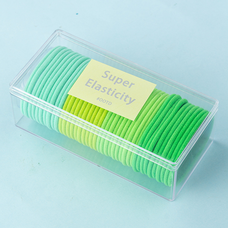 Simple banda de goma multicolor en línea celebridad ins cuerda de pelo fresco anillo de pelo de las mujeres anillo de primavera cuerda de lazo de pelo durable de alta elasticidad