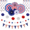 Paper fan flower spiral flower ball set 6
