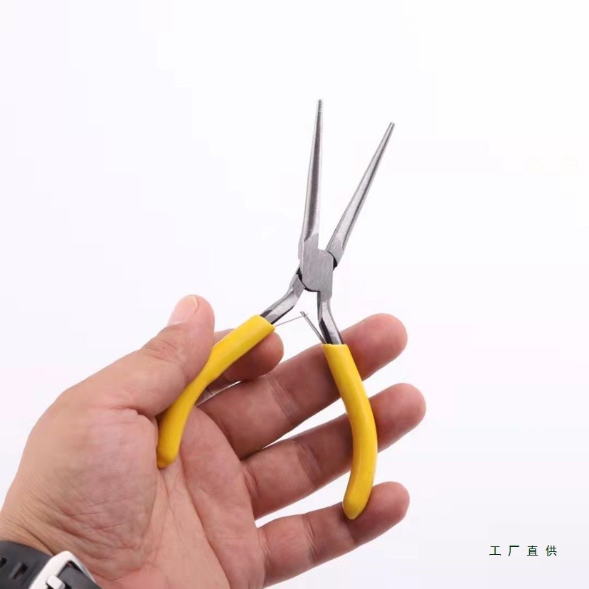 迷你尖头无齿针嘴钳特尖嘴口钳多功能加长小钳子无牙尖咀钳手工具
