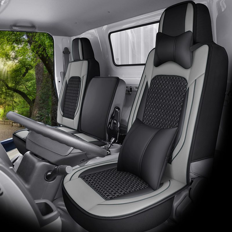 Seat cushion, seat cover, Universal Fabric Seat Cover - driver-and-passenger-deluxe-gray