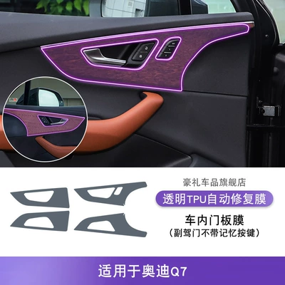 Console Gear Interior Film | Car interior film - 20-25-audi-q7-passenger-door-without-memory-button-interior-door-panel-film