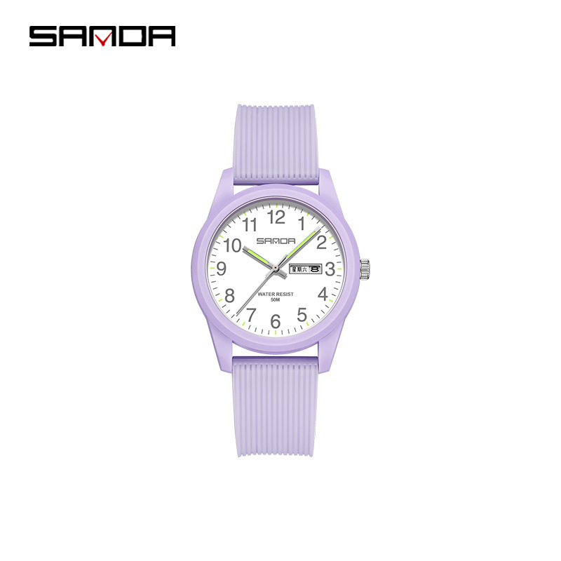 6090 Double Calendar Taro Purple Women