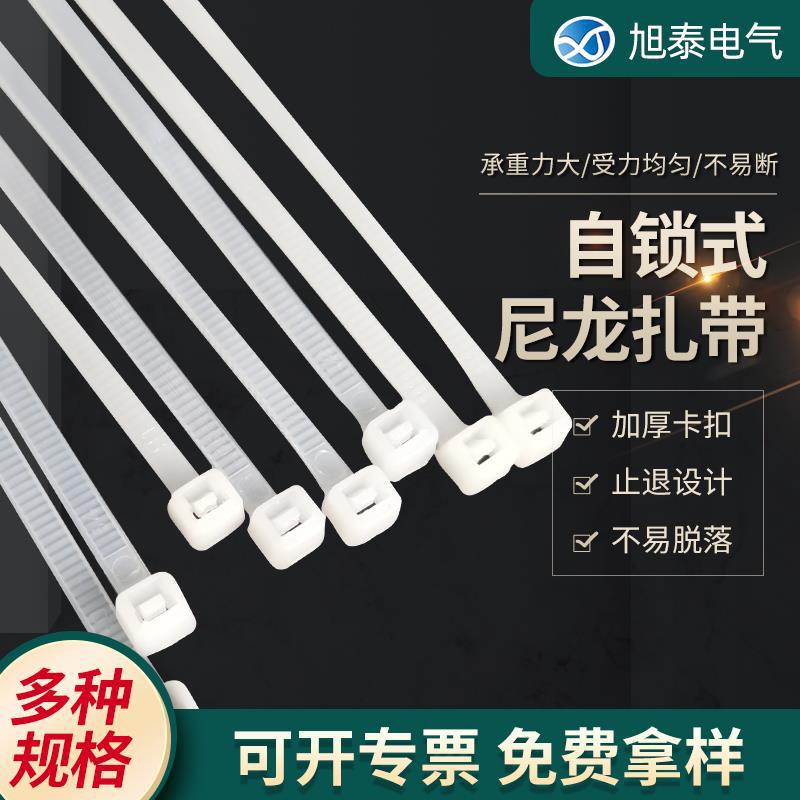 自锁式尼龙扎带厂家直销耐寒2.5x100mm工业电缆捆扎带多色可选