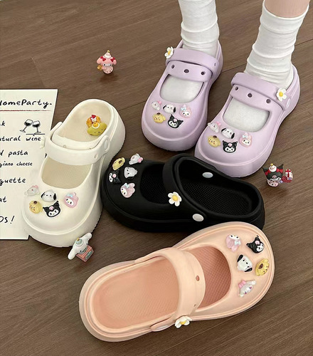 Best-selling transparent cartoon resin accessories hair accessories hole shoe cream glue accessories pj591